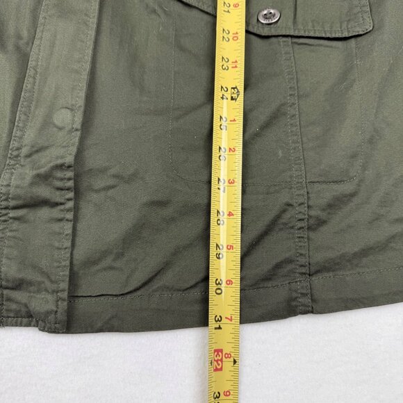 Torrid Womens Drawstring Waist Snap Pocket Green Lightweight Jacket 1 (1X-14/16) - Picture 10 of 10